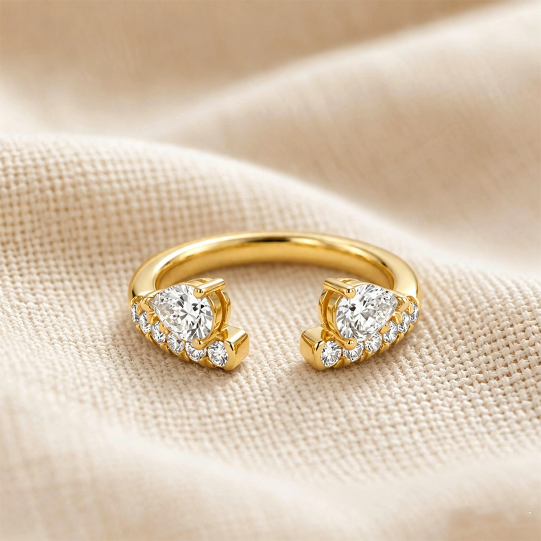 2.48CT 7*9mm Oval Cut Moissanite Engagement Rings Sets In Sterling Silver
