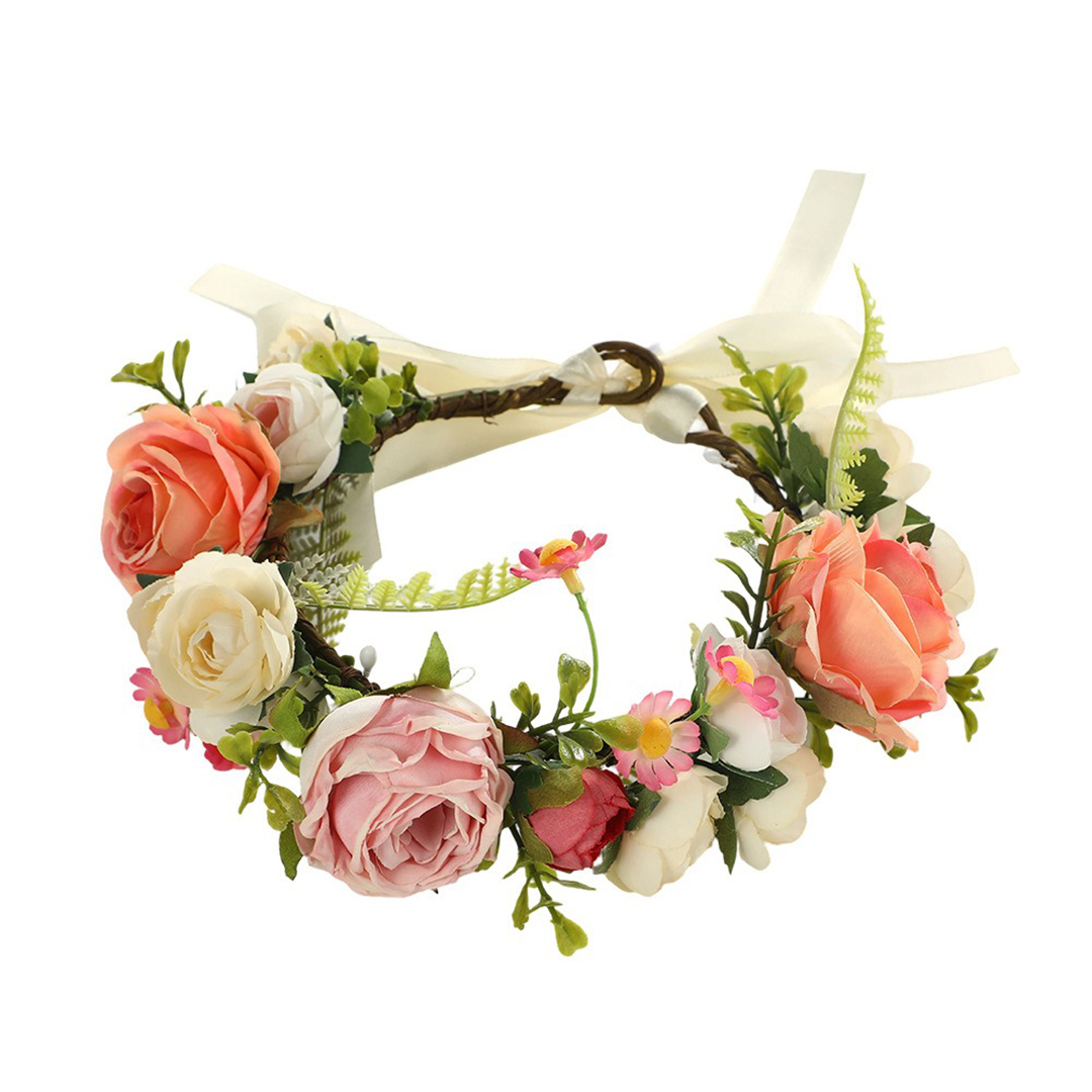 Artificial Wedding Flowers Silk Roses Flower Crowns