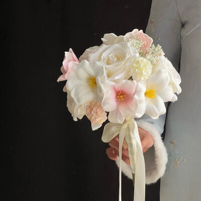 Artificial Wedding Flowers Free-Form Tulip Bridesmaid Bouquets