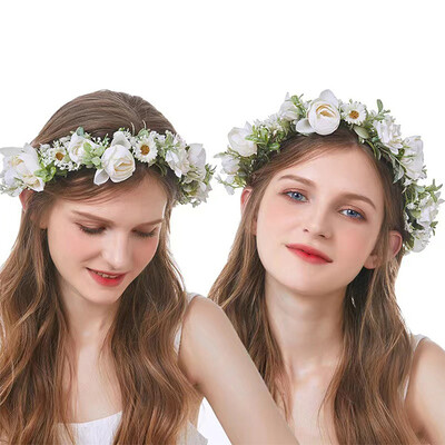 Artificial Wedding Flowers Silk Roses Flower Crowns