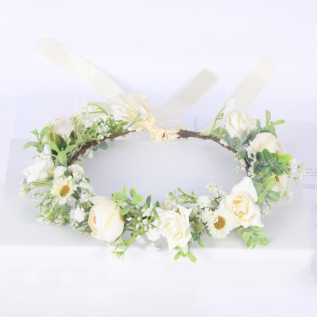 Artificial Wedding Flowers Silk Roses Flower Crowns