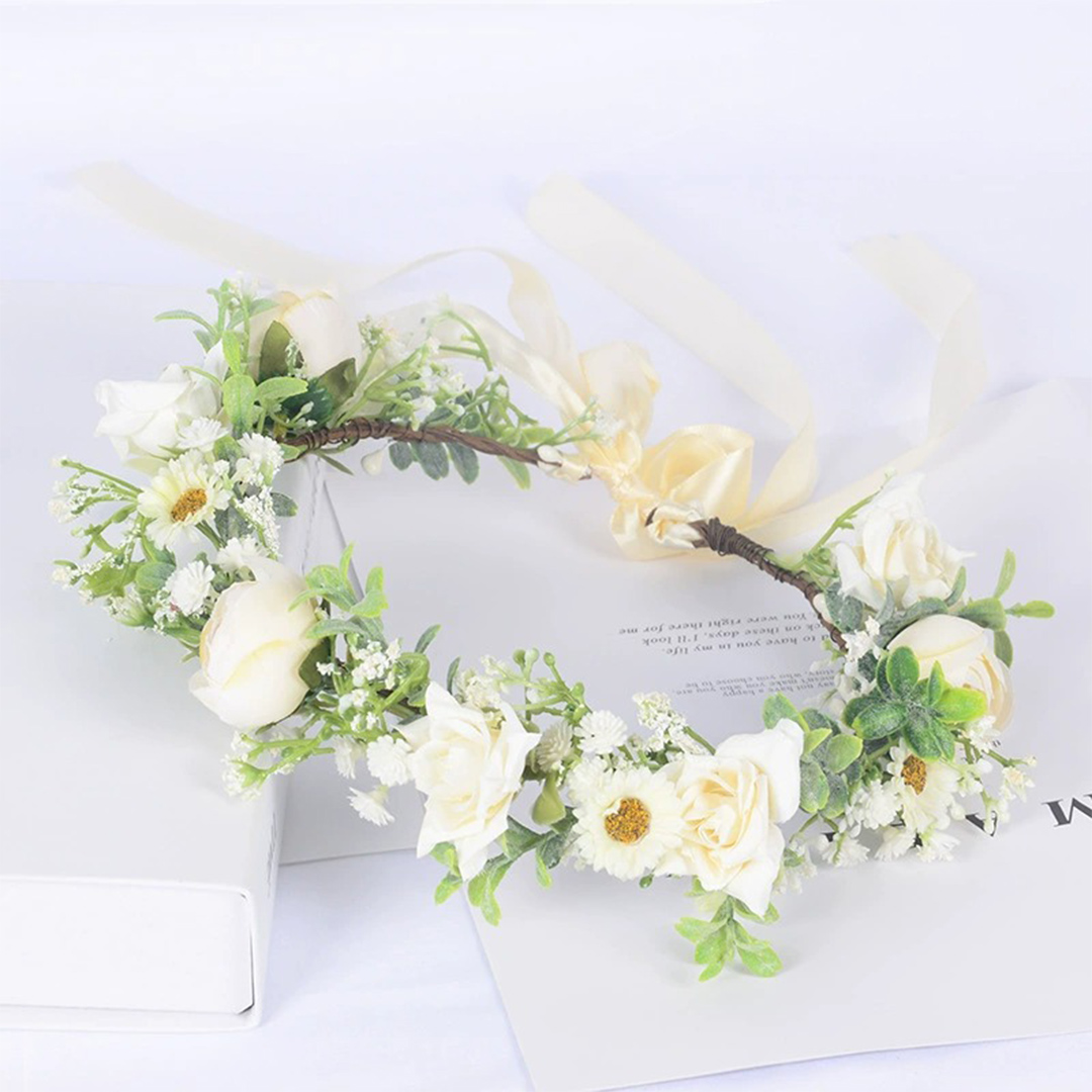 Artificial Wedding Flowers Silk Roses Flower Crowns
