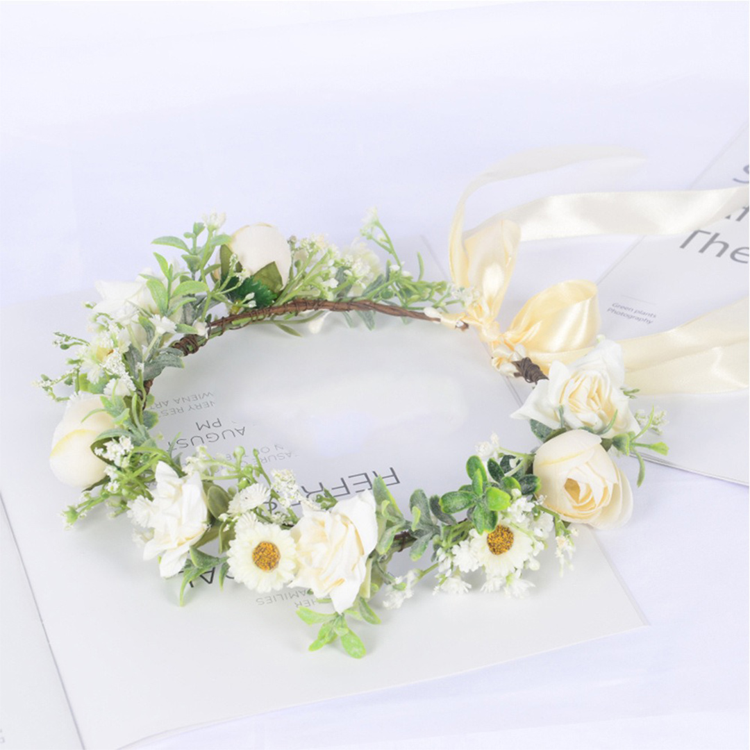 Artificial Wedding Flowers Silk Roses Flower Crowns