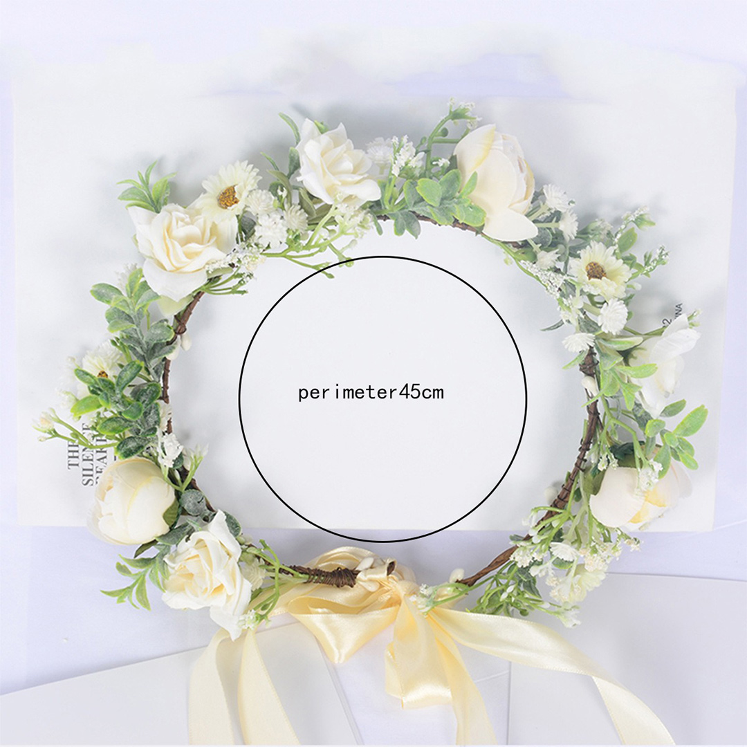 Artificial Wedding Flowers Silk Roses Flower Crowns