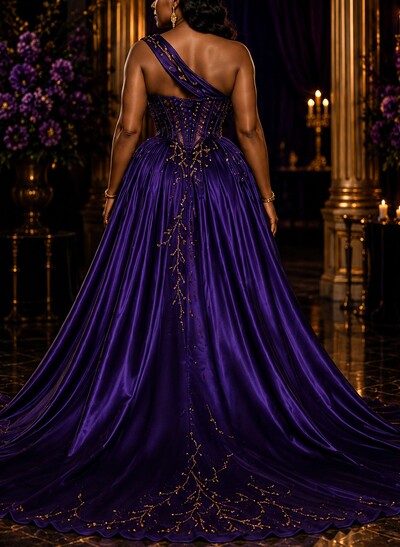 Trumpet/Mermaid Sweetheart Sleeveless Detachable Stretch Satin Knit Evening Dresses With High Split