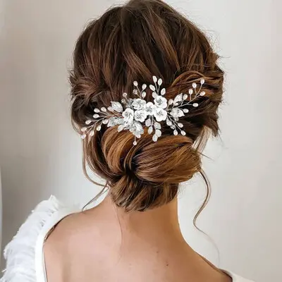 Rhinestones Hair Comb Bridal Headpiece