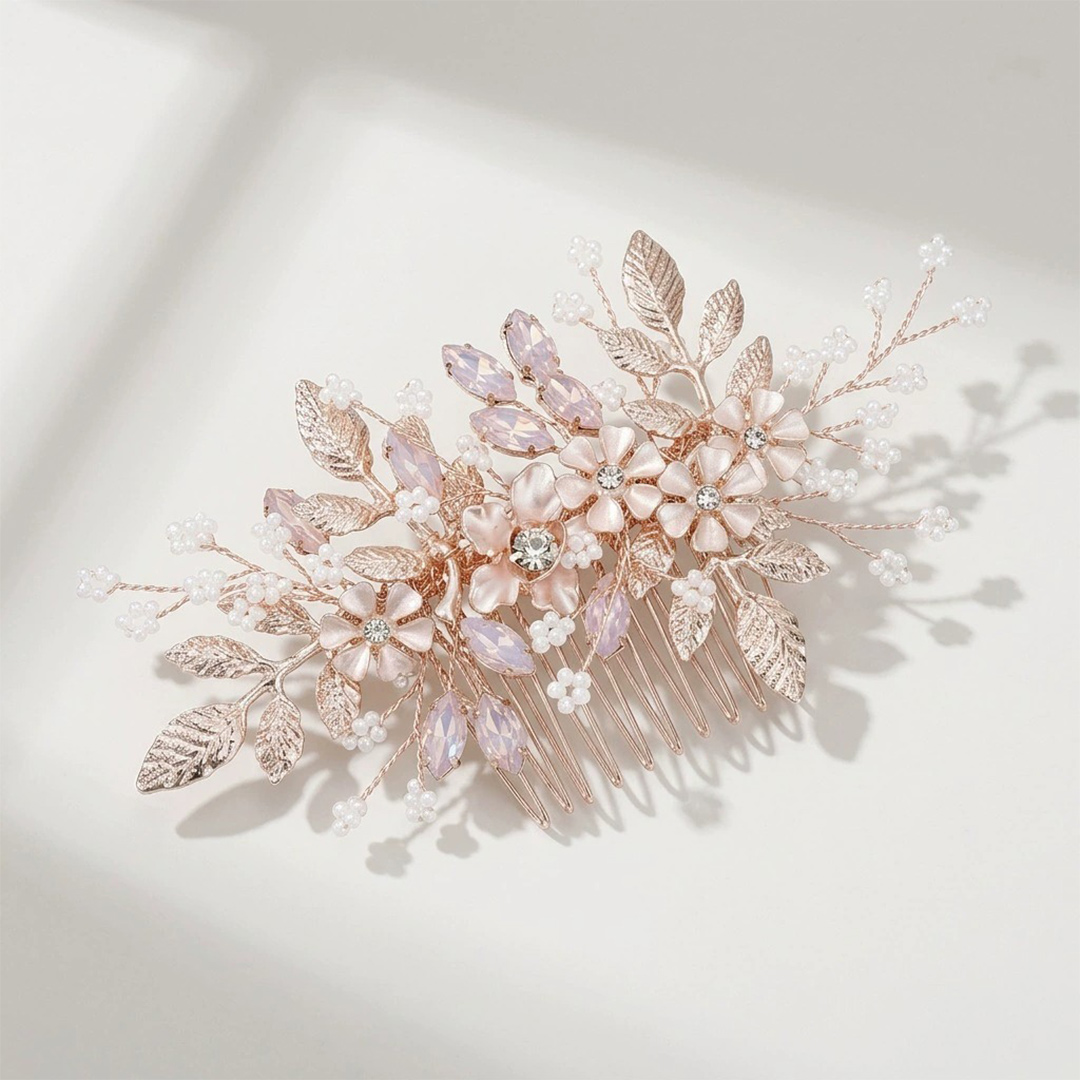 Floral Bridal Hair Comb