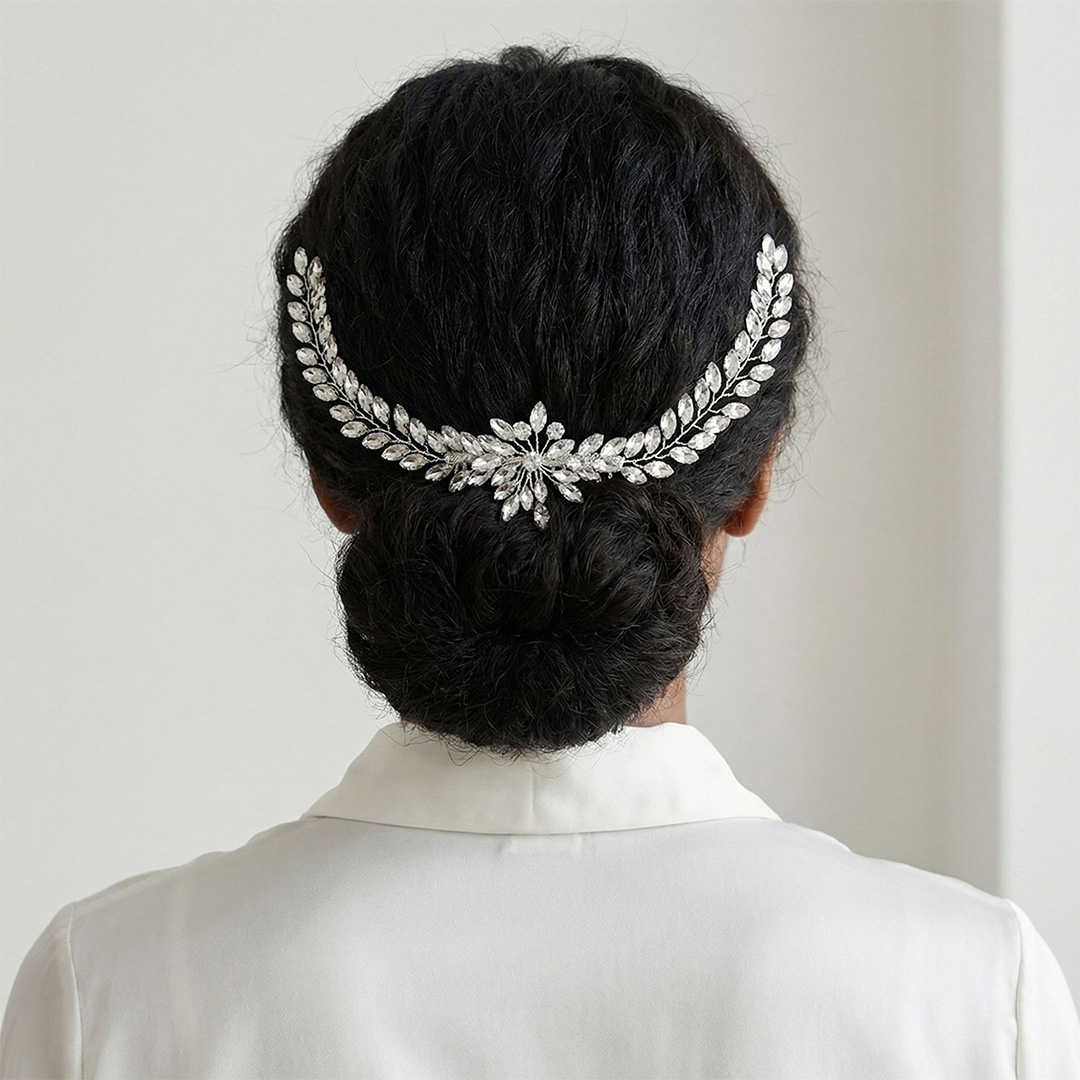 Rhinestones Hair Comb Bridal Headpiece