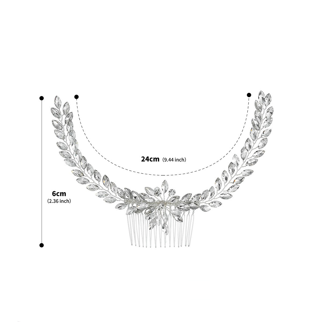 Rhinestones Hair Comb Bridal Headpiece