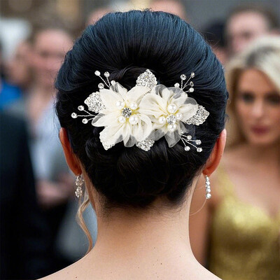Floral Hair Comb Bridal Headpiece