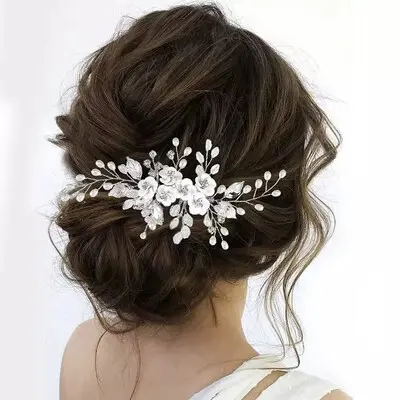 Floral Hair Comb Bridal Headpiece