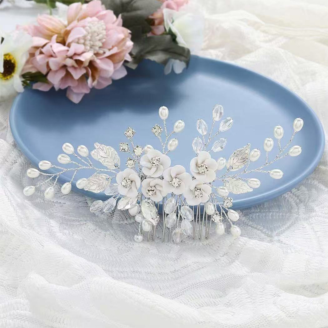Floral Bridal Hair Comb