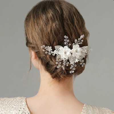 Floral Bridal Hair Comb Accessory