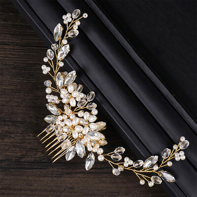 Pearl Bridal Hair Comb Headpiece