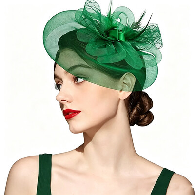 Headband Fascinator Tea Party Hat With Feather