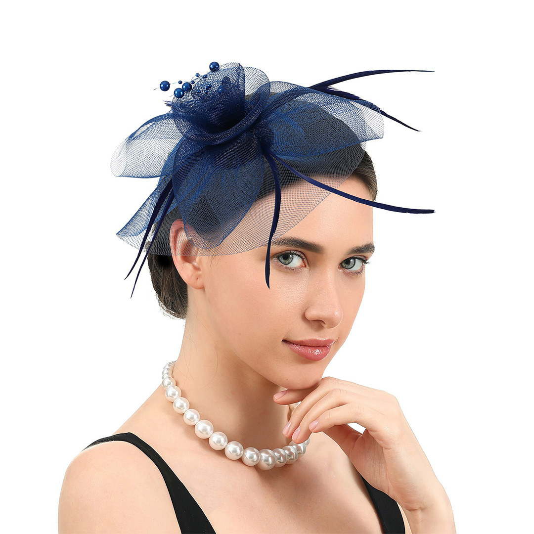 Headband Fascinator Kentucky Derby Hat With Feather