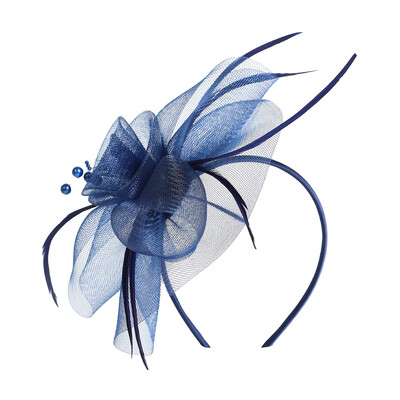 Headband Fascinator Kentucky Derby Hat With Feather
