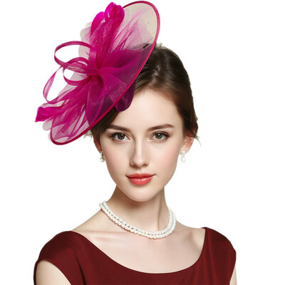 Headband Fascinator Kentucky Derby Hat With Feather