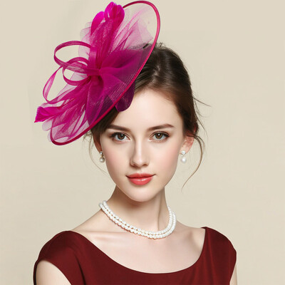 Headband Fascinator Kentucky Derby Hat With Feather