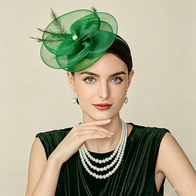 Headband Fascinator Kentucky Derby Hat With Pearl