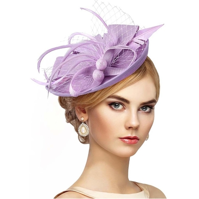 Headband Fascinator Kentucky Derby Hat With Feather