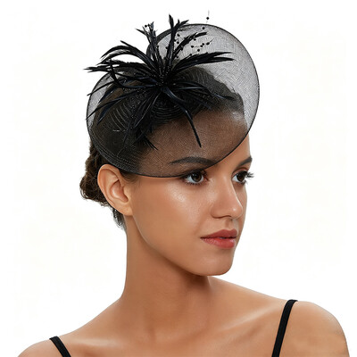 Headband Fascinator Kentucky Derby Hat With Feather