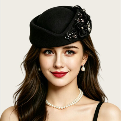Diamanté Beret Hat