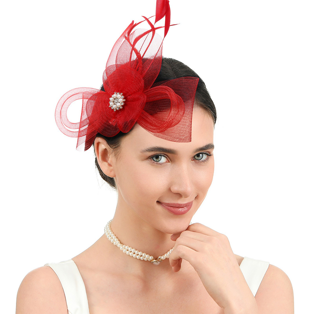 Pearl Fascinator Headband Royal Ascot Occasion Hat