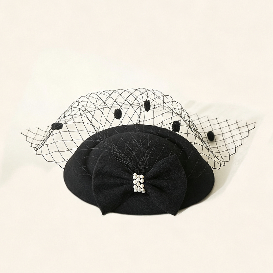 Pearl Veil Fascinator Hair Clip
