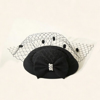 Pearl Veil Fascinator Hair Clip