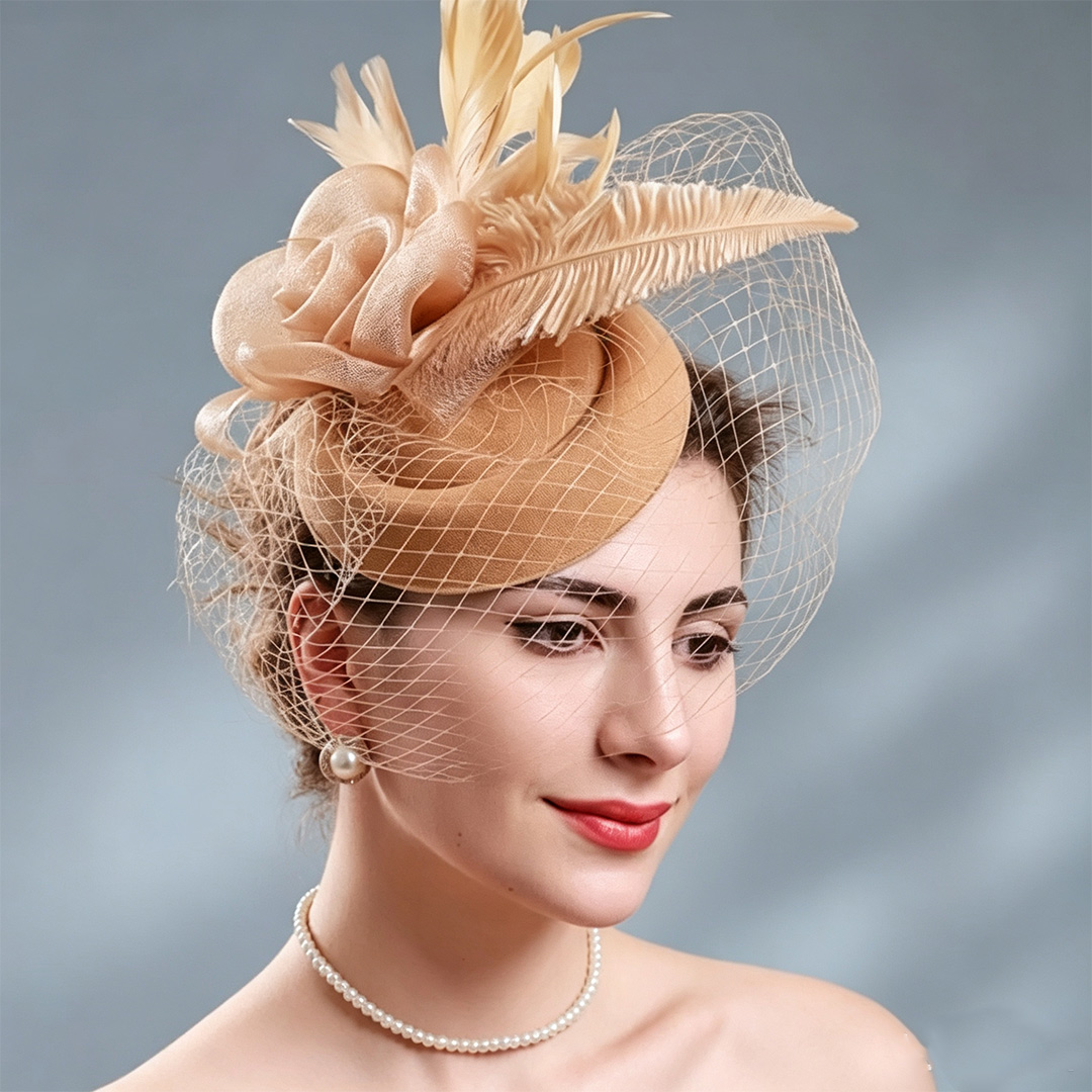 Feather Fascinator Headband For Tea Parties