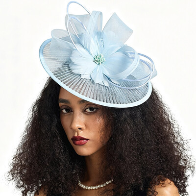 Floral Fascinator Hair Clip Hat For Weddings And Races