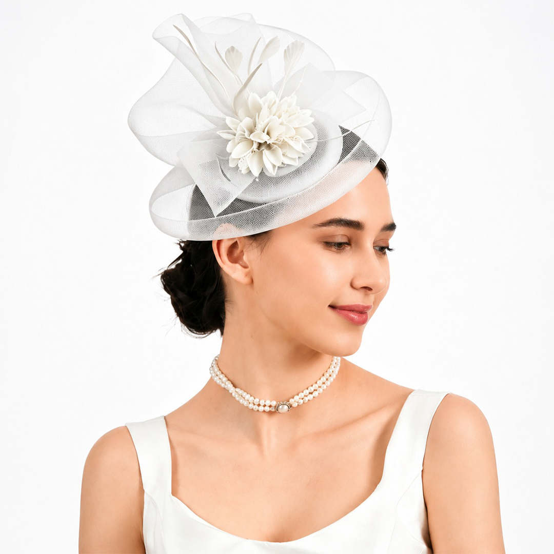 Feather Fascinator Headband Tea Party Hat