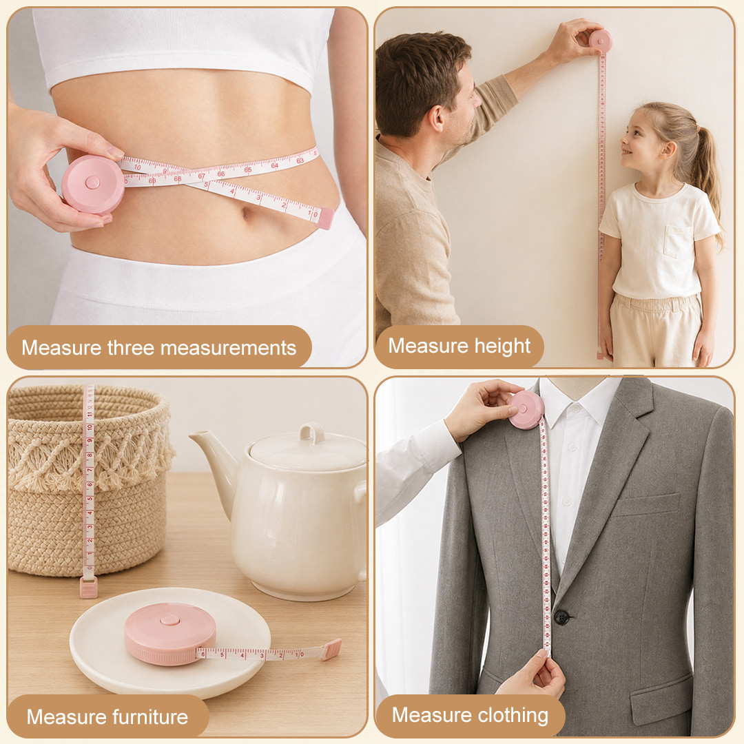 Cute Pastel Macaron 2M Retractable Tape Measure