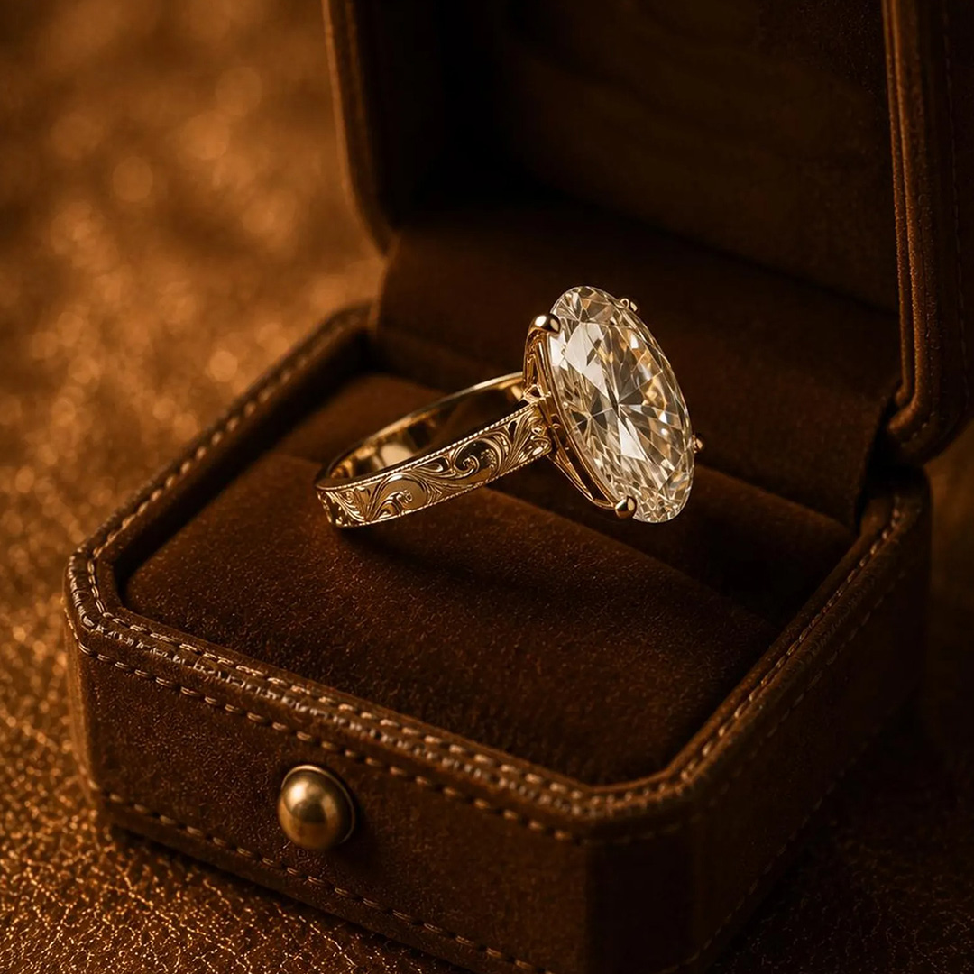 8CT 10*16mm Marquise Cut Moissanite Engagement Rings In Sterling Silver