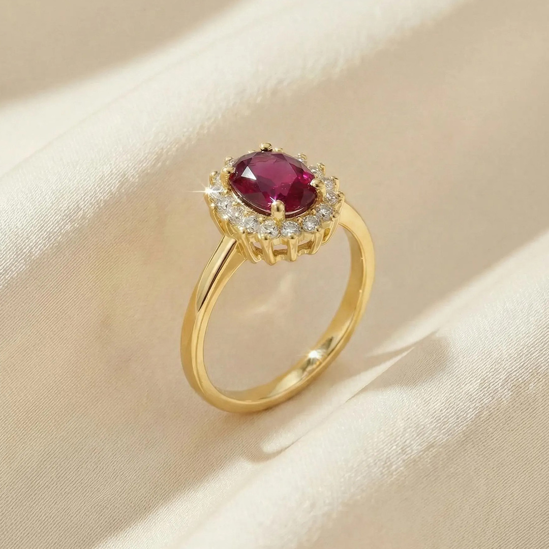 Oval Cut Sona Simulated Diamonds Engagement Rings In Sterling Silver