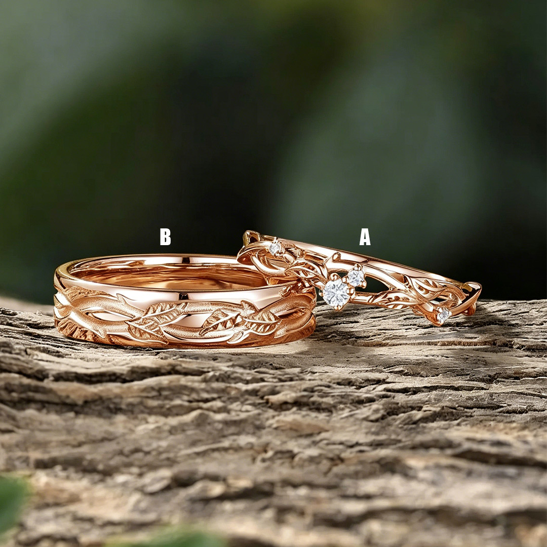 0.06CT Moissanite Wedding Bands Sets In Sterling Silver
