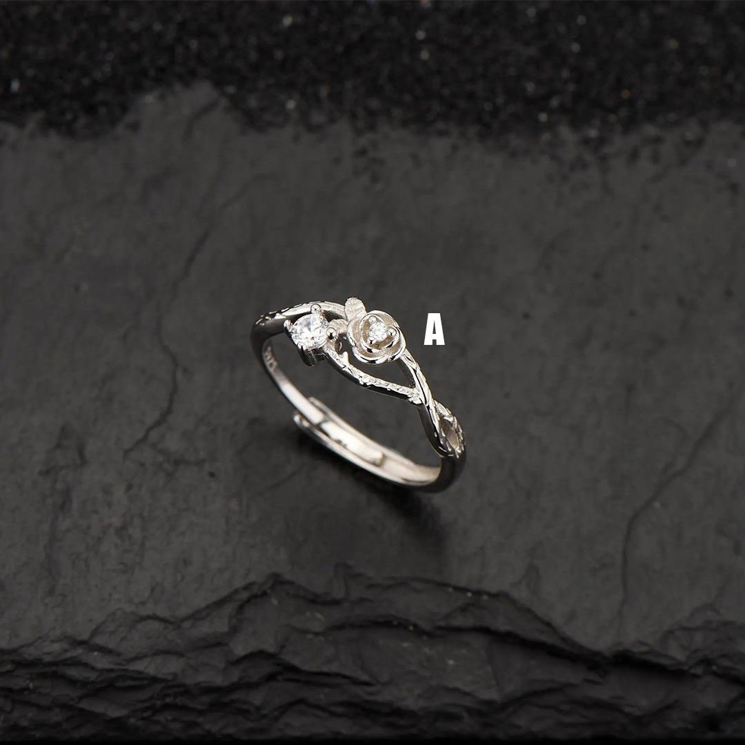 0.53CT Round Cut Moissanite Wedding Bands Sets In Sterling Silver