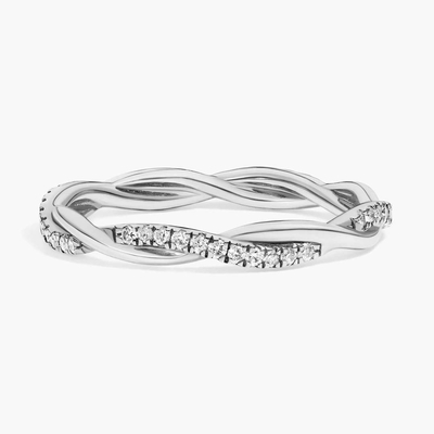 Sona Simulated Diamond Wedding Rings In Sterling Silver