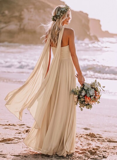 Sweet & Flowy A-Line Sweetheart Sleeveless Maxi Chiffon Bridesmaid Dresses
