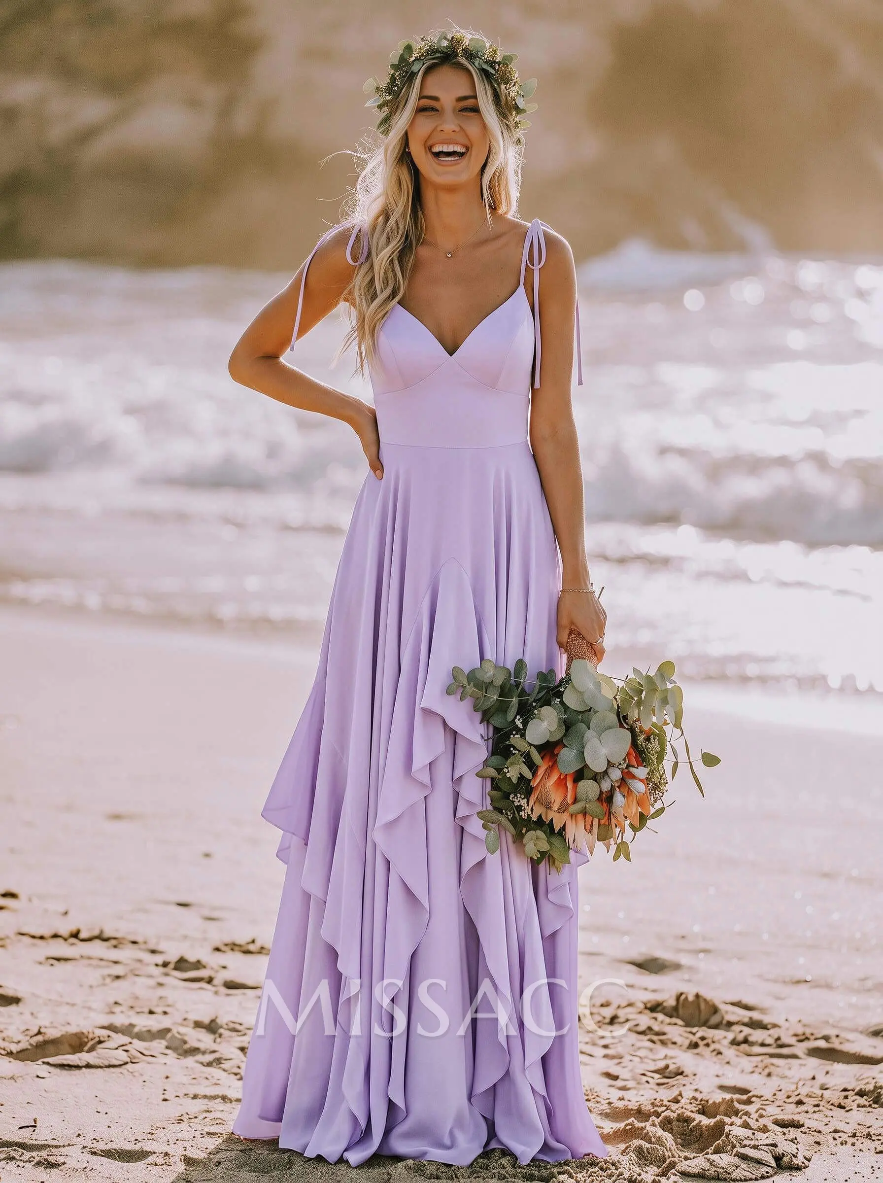 purple bridesmaid dresses australia A-Line V-Neck Sleeveless Maxi Stretch Satin Dress with Ruffles Visit our Gold Coast gharara sharara lehenga Why the Beach is Fit:Long