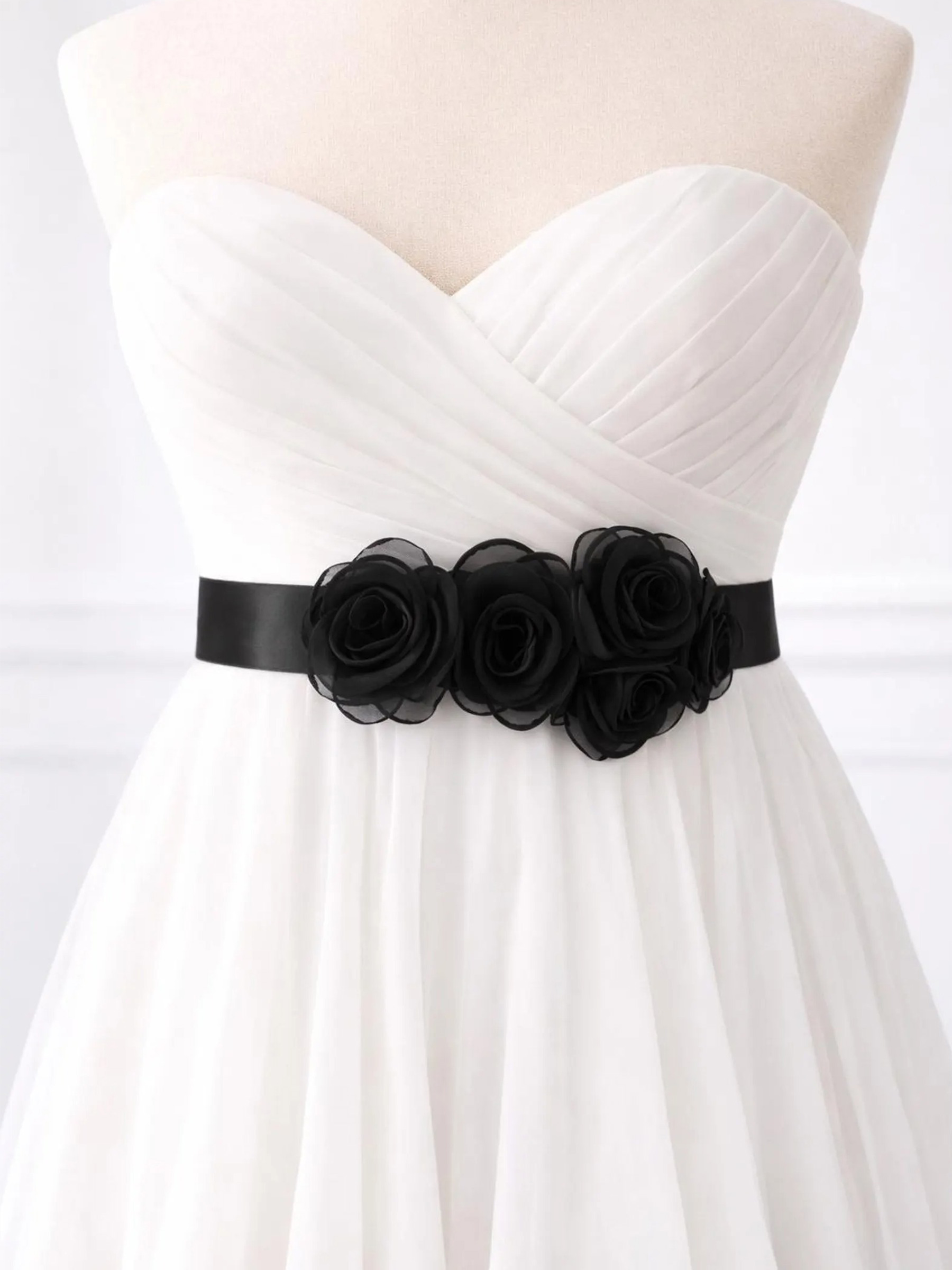 Satin Belt Flower For Bridal/Bridesmaids