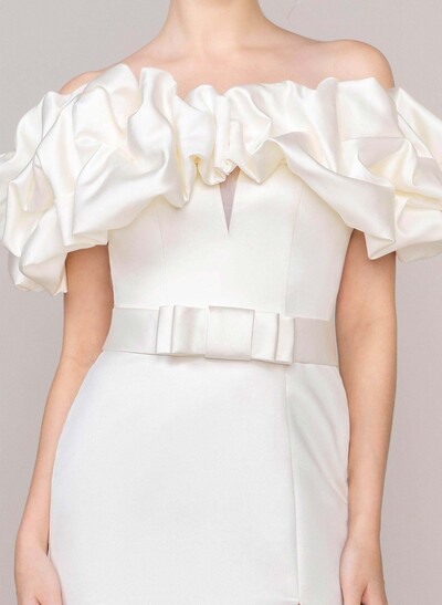 Matte Satin Belt Bow For Bridal/Bridesmaids