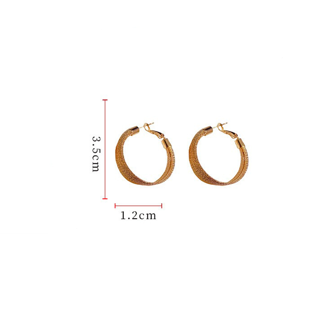 Exaggerated Geometric Hoop Earrings