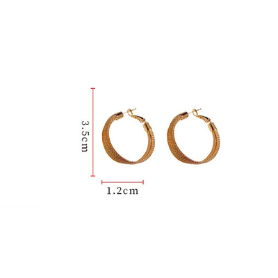 Exaggerated Geometric Hoop Earrings