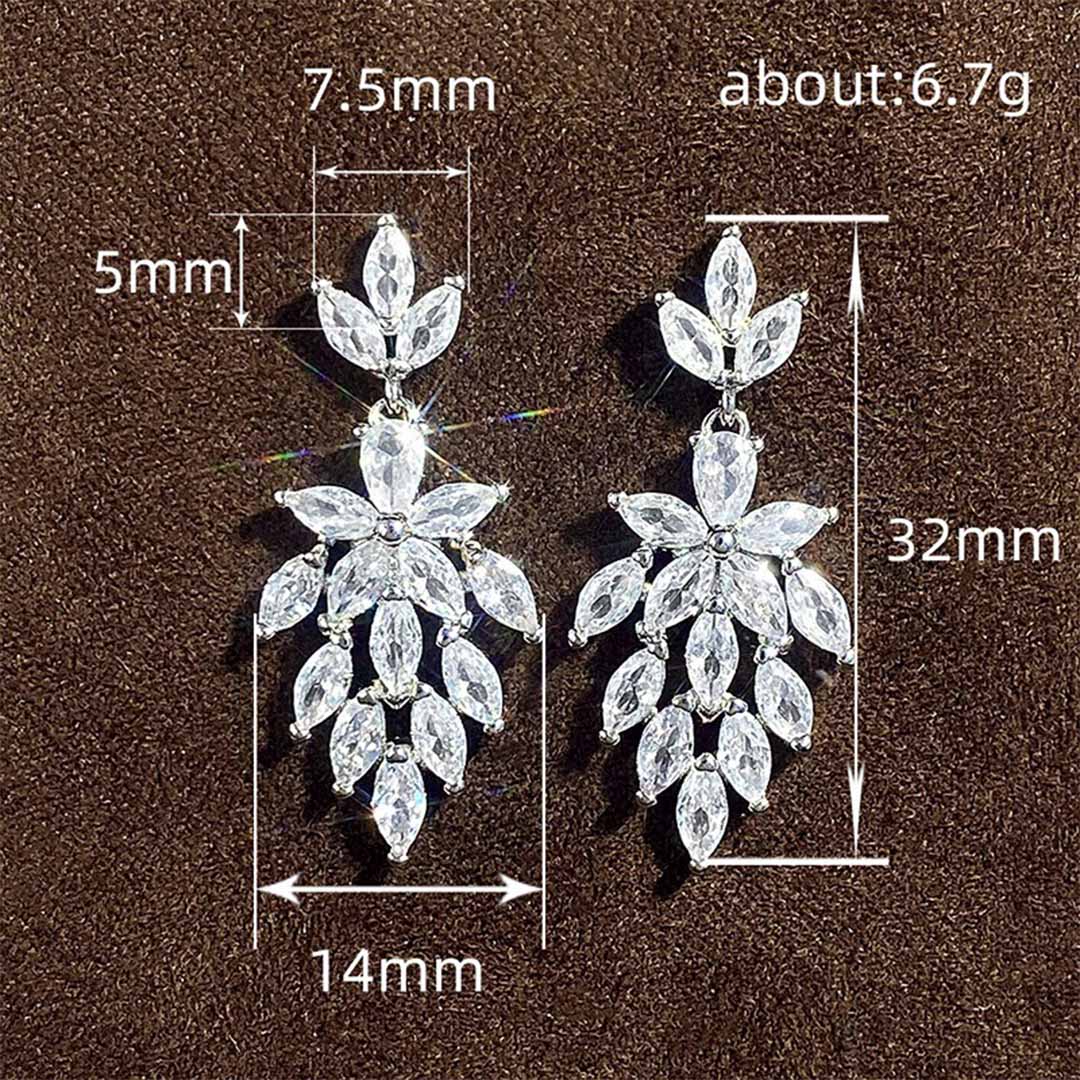 Elegant Leaf Drop Earrings