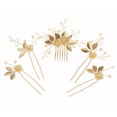 Leaf Hair Clips Bridal Headpiece