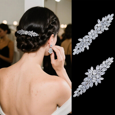 Rhinestones Hair Clips Bridal Headpiece