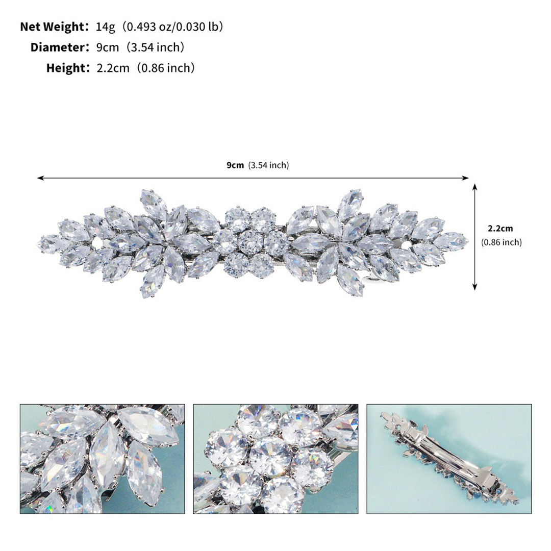 Rhinestones Hair Clips Bridal Headpiece