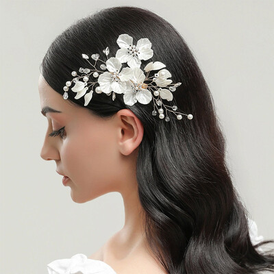 Floral Hair Clips Bridal Headpiece